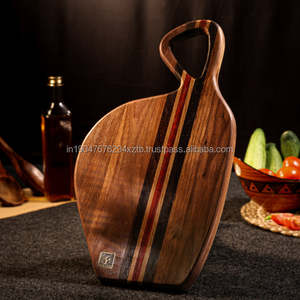 Bloc à découper en bois d'acacia massif, à grain bout, écologique, fait à la main, épaisseur personnalisée, passe au lave-vaisselle, en stock - Product Image 1