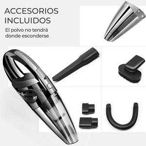 Aspiradora Ciclónica Portátil, Ligera, con Motor sin Escobillas, para Limpieza en Seco y Húmedo, para Autos, Hogares y Hoteles, con Fácil Alimentación por Batería USB - Product Image 3