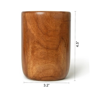 แก้ว100% ทำจากไม้ธรรมชาติคุณภาพสูงแก้วดื่มน้ำผลไม้กาแฟและแก้วเบียร์สำหรับบ้านโรงแรมและร้านอาหาร - Product Image 4