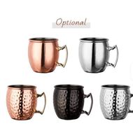 Taza de acero inoxidable y cobre con tapa, recipiente de metal ecológico para el hogar, oficina, viajes al aire libre, uso en fiestas-I H C.