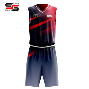 Ensemble d'uniformes de basket-ball professionnels personnalisés, concevez votre propre uniforme de basket-ball, uniforme de basket-ball réversible personnalisé, vêtements de basket-ball pour hommes - Product Image 1