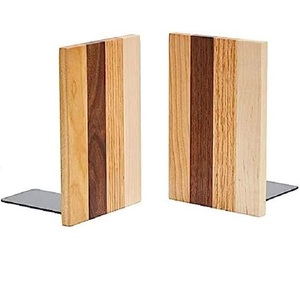 Serre-livres robustes en métal avec support décoratif de table de centre de bureau fini de haute qualité pour bibliothèque scolaire - Product Image 3