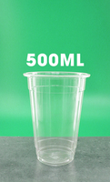 Vente en gros de gobelets à café jetables transparents en plastique PP,PE avec logo imprimé Tasses à bulles Tasses en plastique pour boissons froides fabriquées au Vietnam