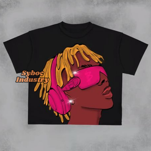 Elegante camiseta recortada de gran tamaño 100% algodón para hombres y niños Loose Fit 320 GSM algodón orgánico para ropa de calle - Product Image 2