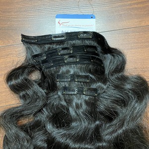 Clip ondulé naturel dans l'extension de cheveux Viet Nam pince ondulée de cheveux humains facile à utiliser et à prendre soin - Product Image 5