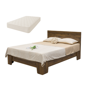 Cama Queen Moderna de Madera Maciza, Muebles de Dormitorio de Estilo Escandinavo, Cama Reclinable Contemporánea de Madera Maciza de Roble - Product Image 2