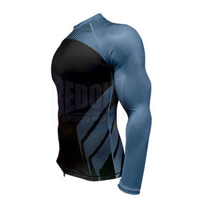 <b>Long</b> <b>Sleeve</b> Men High Quality Made Rash Guard Comfortable Use Gym Wear Lightweight Rash Guard - Product Image 3