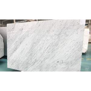 Dalle de marbre blanc de Carrare Design moderne poli aiguisé pour une utilisation intérieure Salle de bain Cuisine Villa Salon Calcite Dolomite 1 an - Product Image 1
