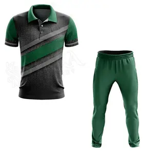 도매 사용자 정의 크리켓 유니폼 2022 승화 인쇄 남자 새로운 디자인 스포츠웨어 크리켓 유니폼
