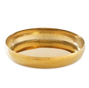 <b>Black</b> and Gold Enamel <b>Tray</b> Set of 2 Restaurant Super Market Wedding Bulk Quantity Hot Selling Export Quality Made in India 2022 - Product Image 5