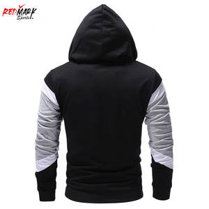 Sudaderas con capucha de hombre de gran tamaño personalizadas de alta calidad de algodón polar liso con logotipo para otoño - Product Image 6