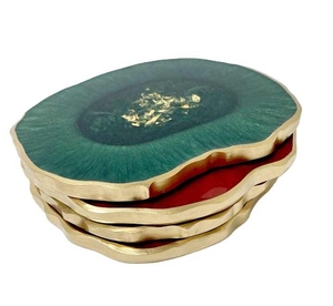 Posavasos de resina de diseño clásico único que eleva la estética de tu hogar, alfombrillas decorativas de mesa con estilo, almohadillas para restaurantes, oficina, cafetería - Product Image 2