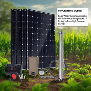ชุดปั๊มน้ำพลังงานแสงอาทิตย์ Grundfos SQFlex 48V สำหรับการเกษตรแรงดันสูง - Product Image 3