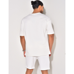 Conjunto de ropa deportiva informal para hombre de 2 piezas, camiseta transpirable y pantalones cortos para entrenamientos de verano - Product Image 6