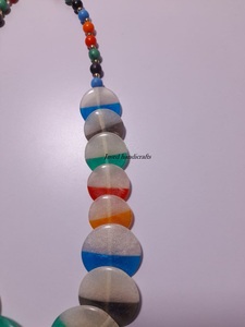 Collar de nuevo diseño, joyería de moda, collar de cuentas de resina, pulsera, collar de cuentas africanas acrílicas para mujer - Product Image 3