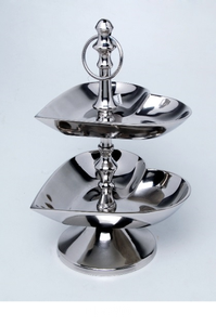 อุปกรณ์ตั้งเค้กทำจากสแตนเลส2ชั้นขัดเงาพร้อมแท่นโชว์เค้กแบบแขวน - Product Image 4