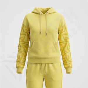 Nouvelle mode, coton respirant, coupe ajustée, vêtements décontractés d'hiver, ensembles de survêtements pour femmes, deux pièces, pull, vêtements de sport, salle de sport, personnalisé - Product Image 1