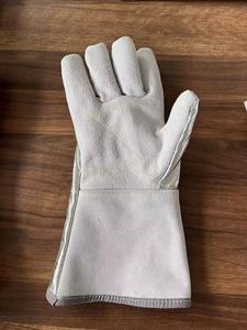 Gants de soudage en cuir anti-incendie directs d'usine pour le travail Gants de sécurité de protection pour l'industrie - Product Image 4