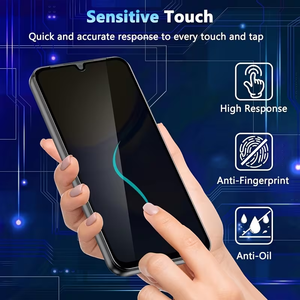Vetro Temperato Anti-Spia per Samsung <span class=keywords><strong>Galaxy</strong></span> Serie A, 360 Gradi °   Protezione Laterale per la Privacy, Pellicola Protettiva HD Trasparente - Product Image 4