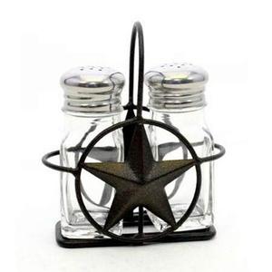 Soporte metálico para Salero y pimentero de estaño y vidrio galvanizado - Product Image 2