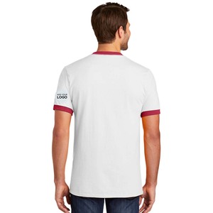 Regulars Fit <b>Tshirt</b>, Plain Workout Tops Ringer T Shirts Ringer Summer Shirts Solid T Shirt - Product Image 1