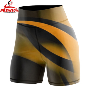 Venta al por mayor entrenamiento atlético gimnasio mujeres pantalones cortos transpirables de secado rápido cintura elástica pantalones cortos deportivos casuales para las mujeres - Product Image 3