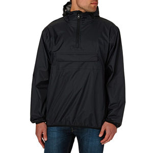 Adjustable Hood Windbreaker <b>Jacket</b> for Men Reflective Fabric <b>Packable</b> Windbreaker with Stand Collar and Zipper Closure - Product Image 4