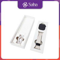 Boîte cadeau SAHA BOX en carton kraft recyclable de qualité supérieure pour bracelet de montre électronique intelligente, finition mate, fabriquée par un fabricant OEM vietnamien