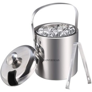 Eco Friendly Top Quality Stainless Steel Silver Shiny Polished Ice Bucket Beverage Tub For Wedding Parties Barware Drinkware - Product Image 2