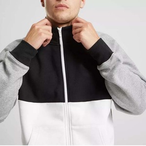 Offre Spéciale – Survêtement d'entraînement personnalisé pour homme, coupe ajustée, manches longues, brodé, à capuche, 100 % coton polaire respirant - Product Image 5