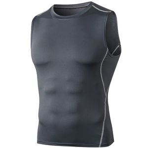 Nueva colección sin mangas Hombre ropa de compresión deporte Top hombre Activewear gimnasio Fitness camiseta - Product Image 5