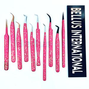 Pince à cils de salon Diamond Edge Pince à épiler en acier Nano Grip de haute précision avec logo privé Fourniture directe d'usine en gros - Product Image 6