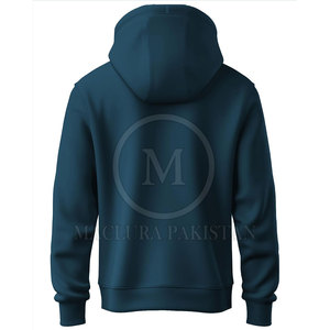 Premium Winter Cotton Blended Fleece Hoodie <b>for</b> <b>Men</b> with Printed Embroidery Logo Breathable Classic <b>Pullover</b> Design - Product Image 2