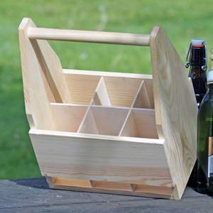Caddy de madera fuerte con construcción sólida y duradera, perfecto para almacenamiento de cocina, artículos esenciales de baño, suministros de oficina y manualidades - Product Image 1
