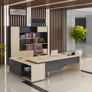 Modern Executive <strong>Office</strong> Desk, L Shaped <strong>Office</strong> Desk with Drawers and Shelves, Business <strong>Furniture</strong> Desk Workstation for Home <strong>Office</strong> - Product Image 6