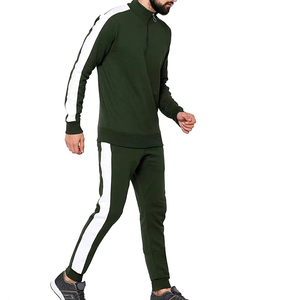 Conjunto atlético de dos piezas para hombre, chándal con cuello con cremallera, ligero, transpirable y deportivo para un estilo de vida activo - Product Image 2