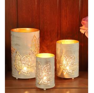 Nouveau bougeoir votif en métal feuille d'érable décoratif couleur blanche pour les décorations de maison et de mariage bougie ronde votive - Product Image 1