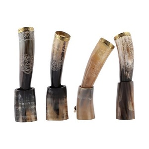 Búfalo vikingo bebiendo cuerno con soporte búfalo bebiendo vaca cuerno pulido bebiendo cuerno ágata artesanías naturales - Product Image 4