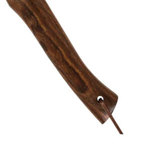 Hache à long manche de style viking en acier de Damas, tête à motif artisanal avec manche en bois naturel pour le camping en plein air, la chasse - Product Image 6