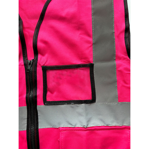 เสื้อกั๊กสะท้อนแสงสำหรับผู้ชายและผู้หญิงระบายอากาศได้ดีใส่ได้ทั้งชายและหญิงเสื้อกีฬาดีไซน์ข้อความโลโก้แบบกำหนดเอง - Product Image 2