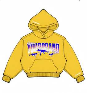 Sweat-shirts à capuche zippés pour hommes, coupe ample, en molleton de coton épais et lourd, impression personnalisée sur écran, 360 g/m² - Product Image 4