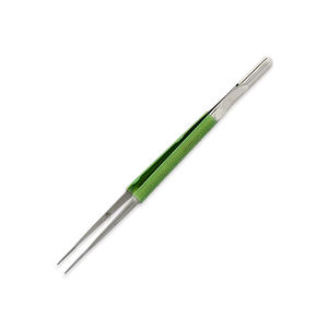 Microfórceps quirúrgicos superiores Microfórceps de la mejor calidad Mango recubierto de verde Longitud total 150mm Acero inoxidable alemán - Product Image 4