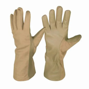 Nuevos Guantes de Piloto de cuero Nomex con pantalla táctil, guantes de vuelo de dedo completo resistentes al calor personalizados hechos en Pakistán - Product Image 6