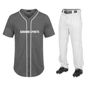 Ensembles d'uniformes de baseball de formation de service OEM les plus vendus pour les hommes nouveauté Style tendance techniques imprimées prix bon marché - Product Image 6