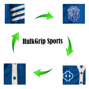 Wholesale Custom School Uniform Knitwear Classic Greek Apparel <b>Cardigan</b> Knitted Varsity Sorority Cotton Acrylic Sweater - Product Image 2