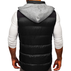 เสื้อแจ็คเก็ตแขนกุดสำหรับผู้ชายเสื้อโค้ทขนเป็ดให้ความอบอุ่นในฤดูหนาวฉลากโลโก้ตามสั่งใหม่ - Product Image 2