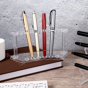 6-Khe Cắm Nhựa Bàn Tổ Chức Bút Chì Hiển Thị Giá Trường Chủ Bút Và Trang Điểm Bàn Chải Chủ - Product Image 4