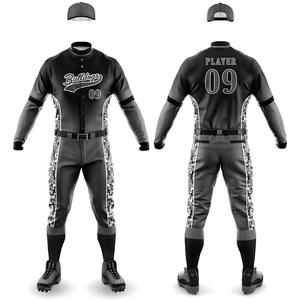 Uniforme de béisbol hecho a medida de alta calidad, camiseta de equipo, conjuntos de ropa deportiva antibacteriana de secado rápido transpirable, diseño propio Digital - Product Image 2
