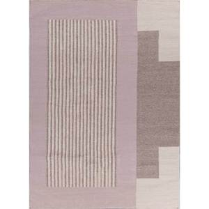 Tapis en polyester rayé beige et marron à tissage plat pour usage domestique - <span class=keywords><strong>ADPL</strong></span>-1109 - Product Image 1