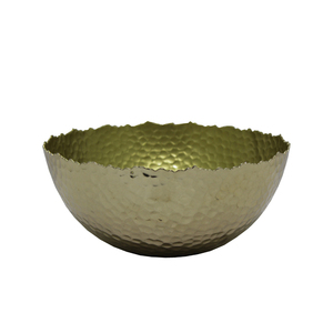 Unique Design Iron Round Shape Food Serving Bowl Golden Finished Kitchen & <b>Tabletop</b> Serving & Decorative Bowls Handmade Bulk - Product Image 4